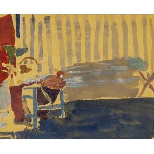 Piotr Potworowski (1898 Warszawa - 1962 Warszawa), Wnętrze żółte, 1956