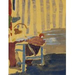 Piotr Potworowski (1898 Warszawa - 1962 Warszawa), Wnętrze żółte, 1956
