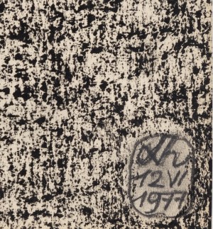 Adam Hoffmann (1918 Kraków - 2001 Kraków), Bez tytułu, 1977