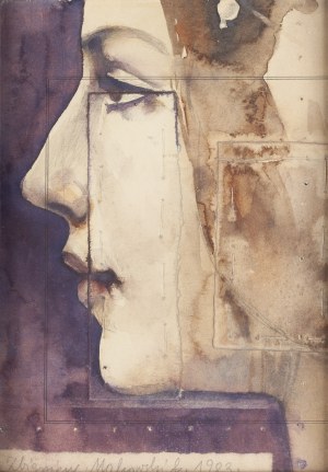 Zbigniew Makowski (1930 Warszawa - 2019 Warszawa), Portret kobiety, 1983