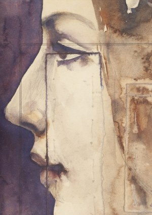 Zbigniew Makowski (1930 Warszawa - 2019 Warszawa), Portret kobiety, 1983