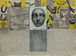 Zbigniew Makowski (1930 Warszawa - 2019 Warszawa), Bez tytułu [praca dwustronna], 1982