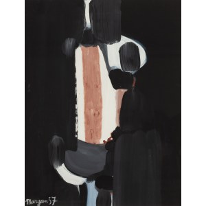 Pinchas Burstein \ Maryan (1927 Nowy Sącz - 1977 Nowy Jork), Bez tytułu, 1957