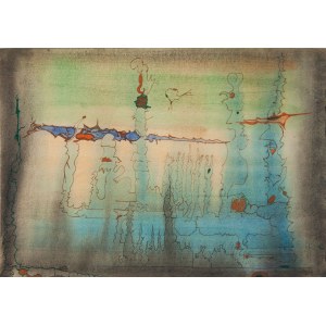 Jan Pyjor (1935 Gdańsk - 1994 Warszawa), Abstrakcja, 1986