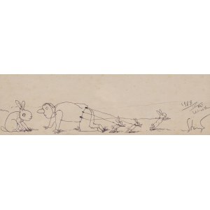 Stasys Eidrigevicius (ur. 1949, Mediniszki na Litwie), Zajączek, 1988