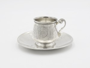 Peter Carl FABERGÉ (1846-1920), Šálka s podšálkou