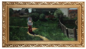 Marian Wawrzeniecki (1863 Warszawa -1943 Poznań), Kobieta z parasolką, 1889 r.