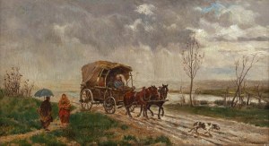Antoni Kozakiewicz (1841 Kraków - 1929 tamże), Na drodze