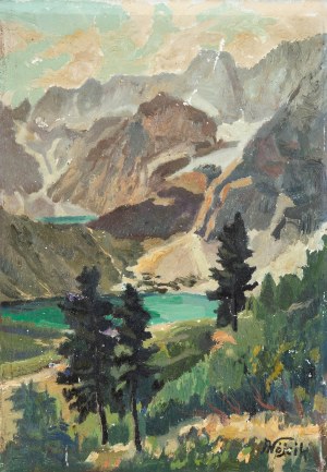 Franciszek Wójcik (1903 Wojciechowo - 1984 Zakopane), Widok na Morskie Oko