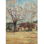 Edward Kokoszko (1900 Izdebno k.Grodziska Maz. - 1962 Warszawa), Pejzaż z drzewami