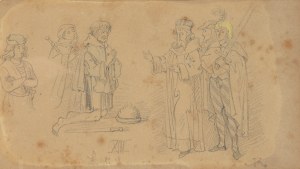 Juliusz Kossak (1824 Nowy Wiśnicz - 1899 Kraków), Szkice postaci historycznych