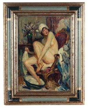 Stanisław Zawadzki (1878-1960), Zaskoczona w kąpieli, 1925 r.