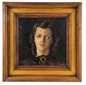 Arthur Wirth (1899 Lipsk-1973 Annaberg-Buchholz), Portret kobiety w stylu art déco, ok. 1930 r.