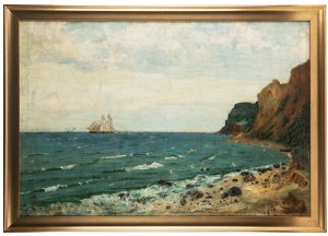Albert Lipczinski (1876 Lebork - 1974 Sopot), Klif w Orłowie, 1928 r.