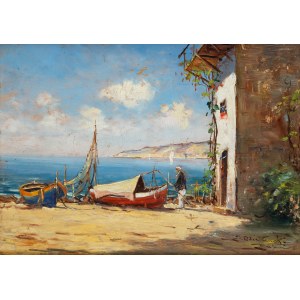 Eugeniusz Dzierzencki (1905 Warsaw - 1990 Sopot), On Capri
