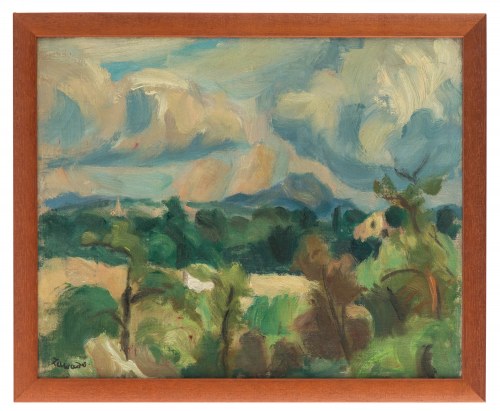 Wacław Zawadowski (1891 Skobiełka/Wołyń - 1982 Aix-en-Provence), Pejzaż - Góra Sainte Victoire