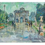 Władysław Kurpiel (1910-1983), Paryż - Łuk Triumfalny Carrousel, 1961 r.