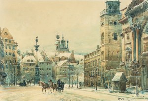 Władysław Chmieliński (1911 Warszawa - 1979 tamże), Plac Zamkowy w Warszawie