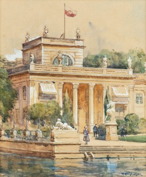 Tadeusz Cieślewski (1870 Warszawa-1956 tamże), Pałac na Wodzie w Łazienkach Królewskich