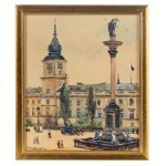 Tadeusz Cieślewski (1870 Warsaw-1956 there), View of the Royal Castle in Warsaw