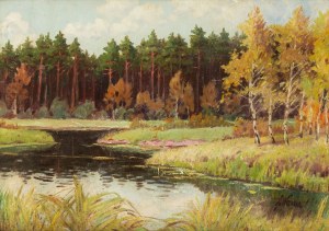 Ludwik Werner (1900-1961), Staw w lesie