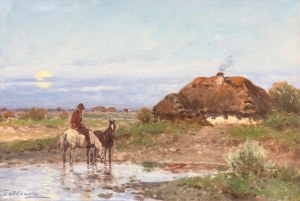 Adam Setkowicz (1875 Kraków - 1945 tamże), U wodopoju