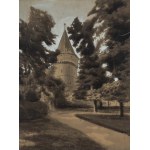 Stanisław Fabijański (1865 Paryż - 1947 Kraków), Baszta Pasamoników w Krakowie, 1916 r.