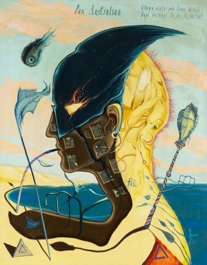 Andrzej Lipniewski (1945 Białystok - 2019 Gdańsk), Pan Australian, 1987 r.