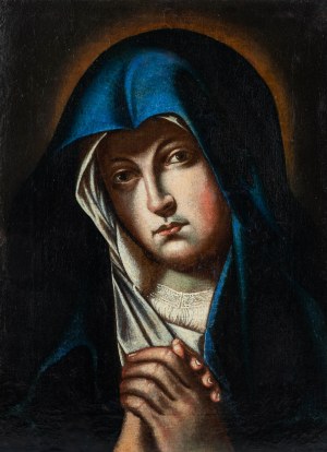 Giovanni Battista Salvi da Sassoferrato (1609-1685)-attributed, Mother of God (Mater dolorasa), 17th century.