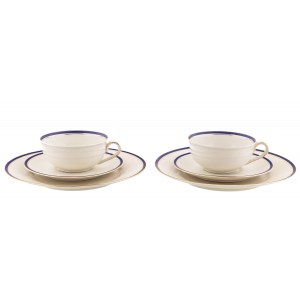 Pair of breakfast sets, Bavaria, Hertel-Jacob. ca. 1950.