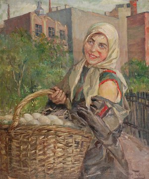 Maurycy TRĘBACZ (1861-1941), Uliczna handlarka