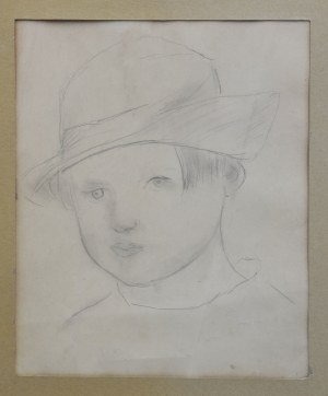 Tadeusz MAKOWSKI (1882-1932), Dziewczynka w kapelusiku