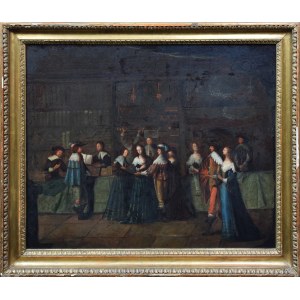 Abraham BOSSE (1604-1676) - according to, Palace Gallery [Genre Scene].