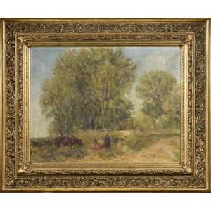 Hipolit LIPIŃSKI (1846-1884) - przypisywany, Na pastwisku