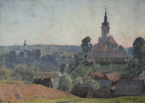 Marian MRÓZ (1908-1967), Panorama of Tuchow, 1943