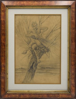 Tadeusz RYBKOWSKI (1848-1926), Boruta on the willow tree