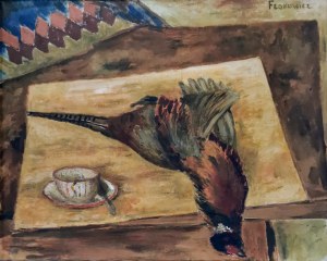 Jerzy FEDKOWICZ (1891-1959), Martwa natura z bażantem i filiżanką
