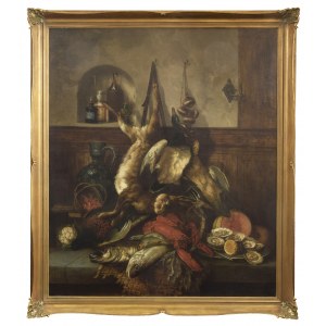 J. BURGARITZKY (XIX w.), Martwa natura z zającem