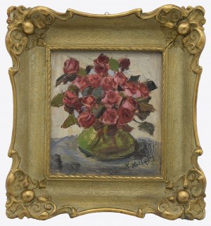 Wiktor Kazimierz HOLLER (1881-1975), Róże w wazonie