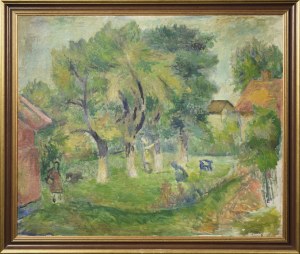 Jerzy FEDKOWICZ (1891-1959) - przypisywany, W sadzie