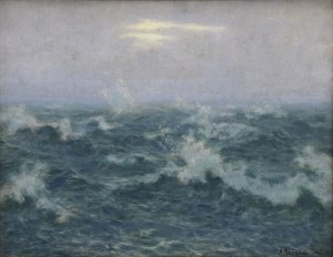 Ludwik LEWANDOWSKI (1879-1934), View from Brittany: A stormy sea