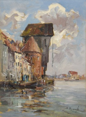 Eugeniusz DZIERŻENCKI (1905-1990), Stary Żuraw nad Motławą