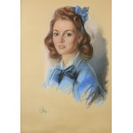 Józef KIDOŃ (1890-1968), Portret pięknej pani