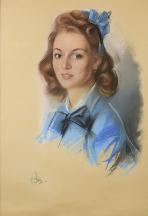 Jozef KIDOÑ (1890-1968), Portrait of a beautiful lady