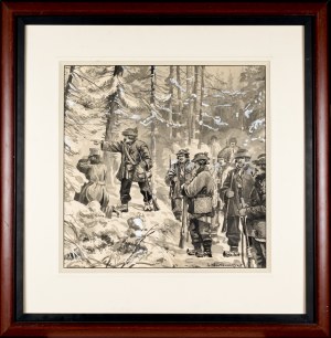 Leonard WINTEROWSKI (1868-1927), Huculi na polowaniu, 1915