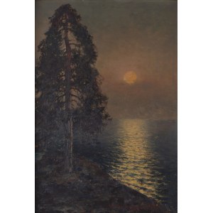 Wiktor KORECKI (1890-1980), Pejzaż z widokiem na morze