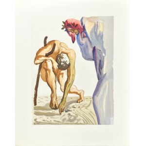 Salvador DALI (1904-1989), La Divine Comédie - Le Purgatoire (Purgatory) - Chant VII, 1963.