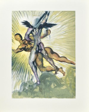 Salvador DALI (1904-1989), La Divine Comédie - Le Purgatoire (Purgatory) - Chant VIII, 1963.