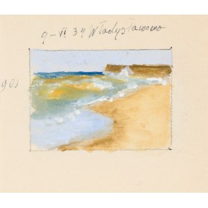 Soter August JAXA-MAŁACHOWSKI (1867-1952), Baltic coast in Władysławowo, 1939