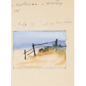 Soter August JAXA-MAŁACHOWSKI (1867-1952), Descent to the beach in Jastrzębia Góra, 1938